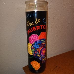 Dia De Muertos Candle nwot